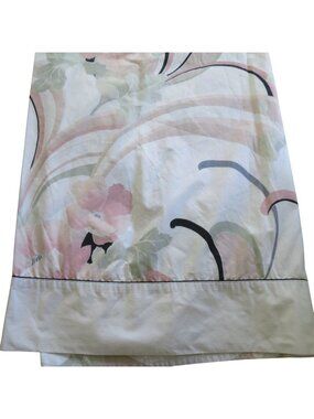 Vintage Springmaid Anastasia Full Flat Sheet Andre Richard Poppy Floral Pattern